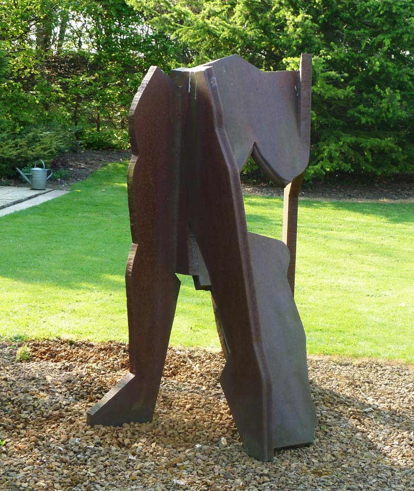 Corten sculpture, Artist: Allen Jones RA