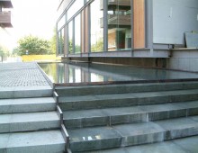 Bronze Edged Water Feature, Gainsborough Studios, London.